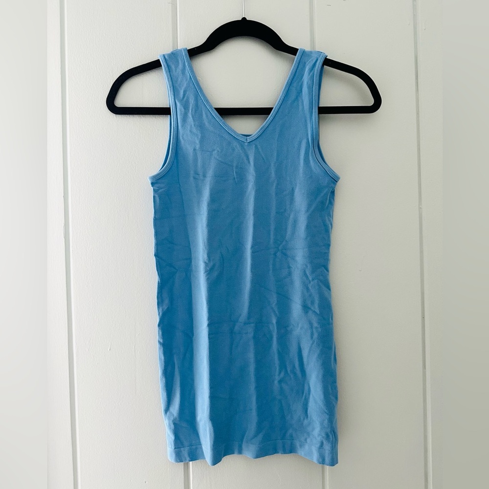 C’est Moi Cornflower Light Blue Sleeveless Tank Top / OS